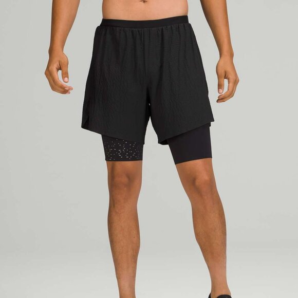 Lululemon Men's Surge Lined Short 6" Special Edition Black Size Medium LM7AU7S - Picture 1 of 6